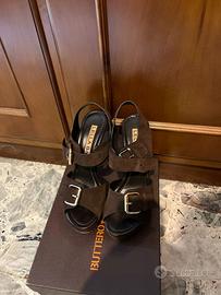 Scarpe con tacco in camoscio Lella Baldi n. 38