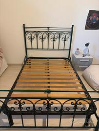 Letto una piazza emmezza in ferro battuto