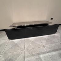 Mobile basso vintage anni 70 in metallo e laccato