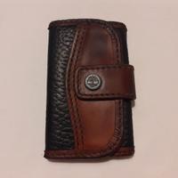 Timberland - Portachiavi in pelle nera e marrone