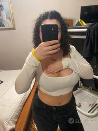 top bianco cotone SHEIN