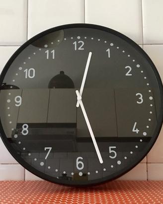 Orologio da parete nero 38cm