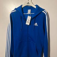 Felpa Adidas  - blu con zip uomo  - tg. M