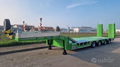 SEMIRIMORCHIO CARRELLONE 4 ASSI CON RAMPE