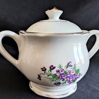 Zuccheriera Digoin & Sarreguemines France violette