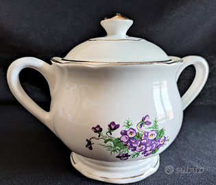 Zuccheriera Digoin & Sarreguemines France violette