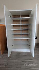 👞 Scarpiera Bianca 2 Ante 55x36x108 cm – Difetti