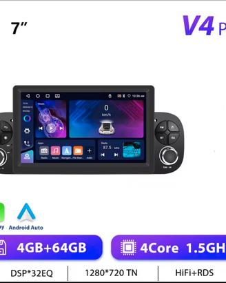 Autoradio 7” -CarPlay Per Fiat Panda 2013-2020
