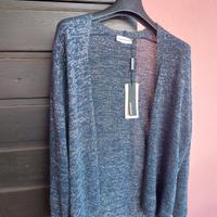Cardigan blu/argento Sandro Ferrone 