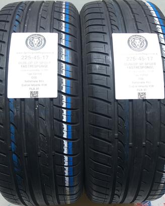 2 GOMME 225 45 17 DUNLOP A70385