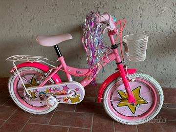 Bicicletta Lol Surprise da bambina con rotelle