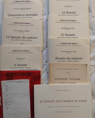 Spartiti di sonate italiane del 18 secolo