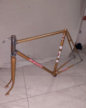 Telaio Bici da Corsa D'Epoca Legnano Oro Vintage