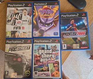 LOTTO 6 GIOCHI ORIGINALI PLAYSTATION 2