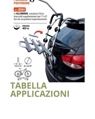 Porta bici 3 Gev 8984 Fido adattabile