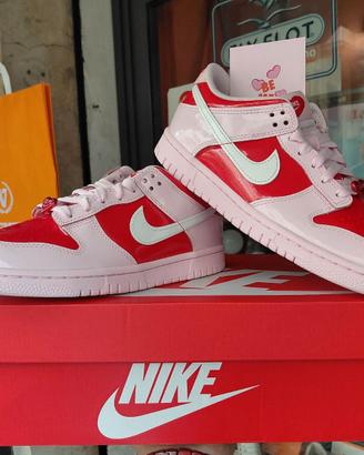 SCARPE DA DONNA Nike DUNK LOW PINK RED WHITE 39