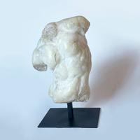 Scultura "Torso di Apollo" - resina e metallo nero