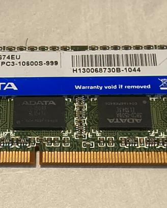 ram per notebook ddr3 2gb pc3-10600 adata