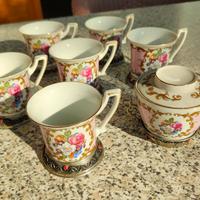 Set 6 tazze e zuccheriera di Limoges