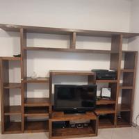 libreria legno massello