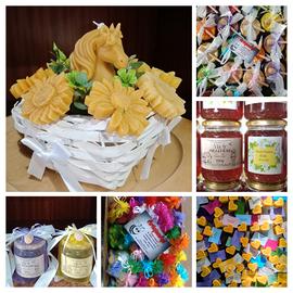 candele pura cera d'api per bomboniere o regali 