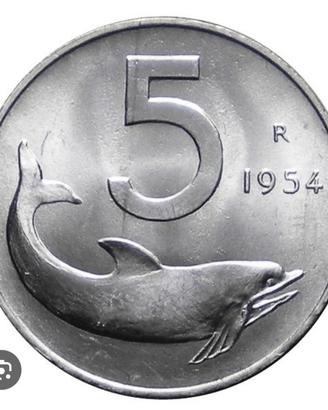LOTTO DI 16 MONETE DA 5 LIRE DELFINO BB e MB