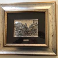 Quadro Roma Sparita su Lamina Argento 925