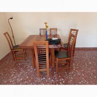 Tavolo legno allungabile +6 sedie