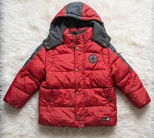 Cappotto imbottito rosso 3 anni