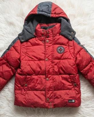 Cappotto imbottito rosso 3 anni