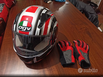 casco agv + guanti