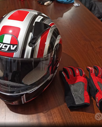 casco agv + guanti