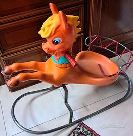 Giocattolo d’ Epoca - CAVALLINO  A DONDOLO anni 60