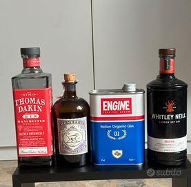 Box bottiglie gin vuote