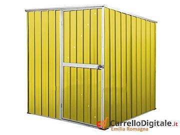 Box da giardino lamiera 175x185cm giallo