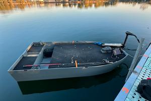 Bass boat 3 metri con carrello, motori e batteria