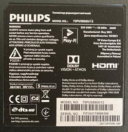 Tv Philips 75PUS8505/12  pezzi di ricambio