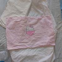 lenzuolino con angoli+federa+traversina in pvc 