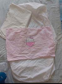 lenzuolino con angoli+federa+traversina in pvc 