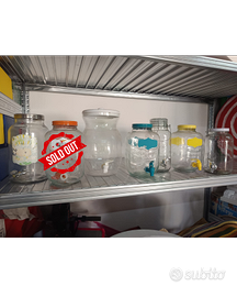 Dispenser in vetro con rubinetto – varie misure