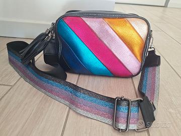 Borsa / Borsetta arcobaleno con tracolla colorata