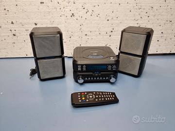 radio stereo hi fi con casse e telecomando
