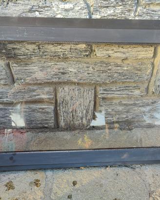Sportello per caminetto con Vetro Ceramico 70x47