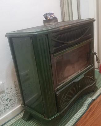 Stufa a legna Deville Vintage in ghisa smaltata 