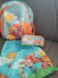 Zaino, astuccio e sacca Winnie The Pooh nuovo