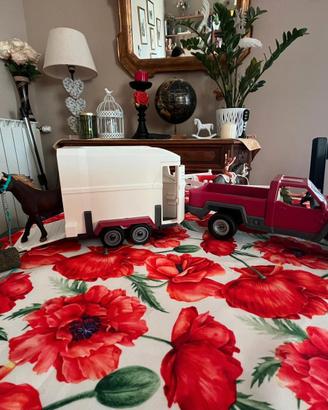 SCHLEICH Pick-up con rimorchio per cavalli.