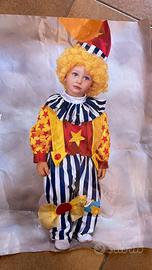 Vestito carnevale Clown pagliaccio