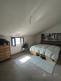Mansarda bilocale con terrazzo