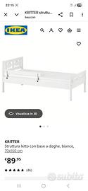 lettino kritter ikea + materasso già smontato bene