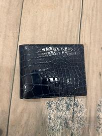 Portafoglio uomo pelle di coccodrillo